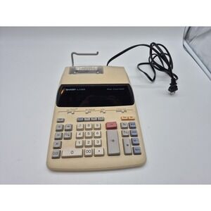 Sharp EL-2192RII Printing Calculator 12 Digit 2 Color Desktop Tested Works